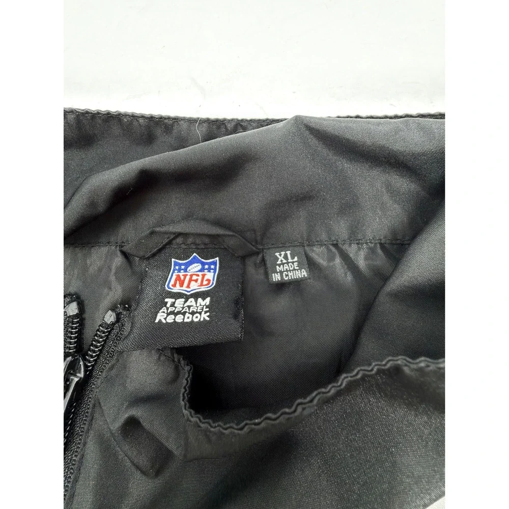 VTG Pittsburgh‎ Steelers Reebok Jacket XL NFL Team Apparel Windbreaker Full Zip